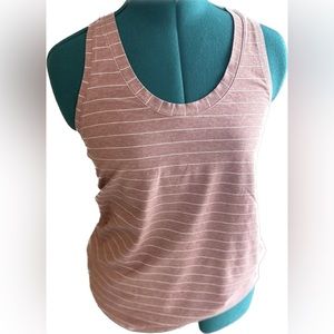 Lululemon Love Tank Top in Stripe Heathered Spiced Chai White size 6